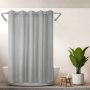 Wholesale Waterproof  Shower Curtain Waffle, Factory Solid Bathroom Curtain /