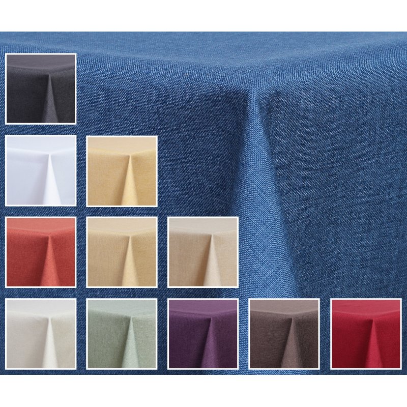 Khaki kitchen table Decorative Rectangular Table Cover Tea Cloth polyester Linen white linen tablecloth 120 for living room