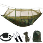 Wholesale Nylon outdoor tear-proof anti-rollover camping 210T parachute cloth Outdoor mosquito net hammock Comes