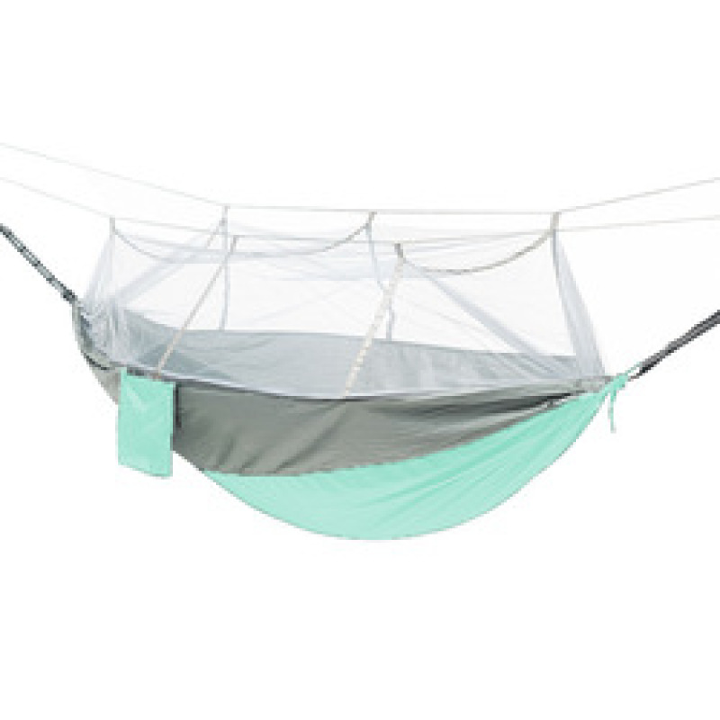 Wholesale Nylon outdoor tear-proof anti-rollover camping 210T parachute cloth Outdoor mosquito net hammock Comes