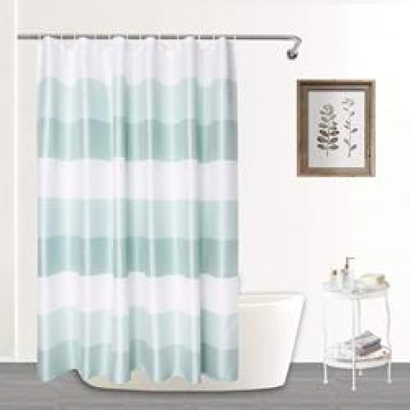 Custom Bathroom Waffle Shower Curtain, Polyester Waterproof Shower Curtains With Hooks/