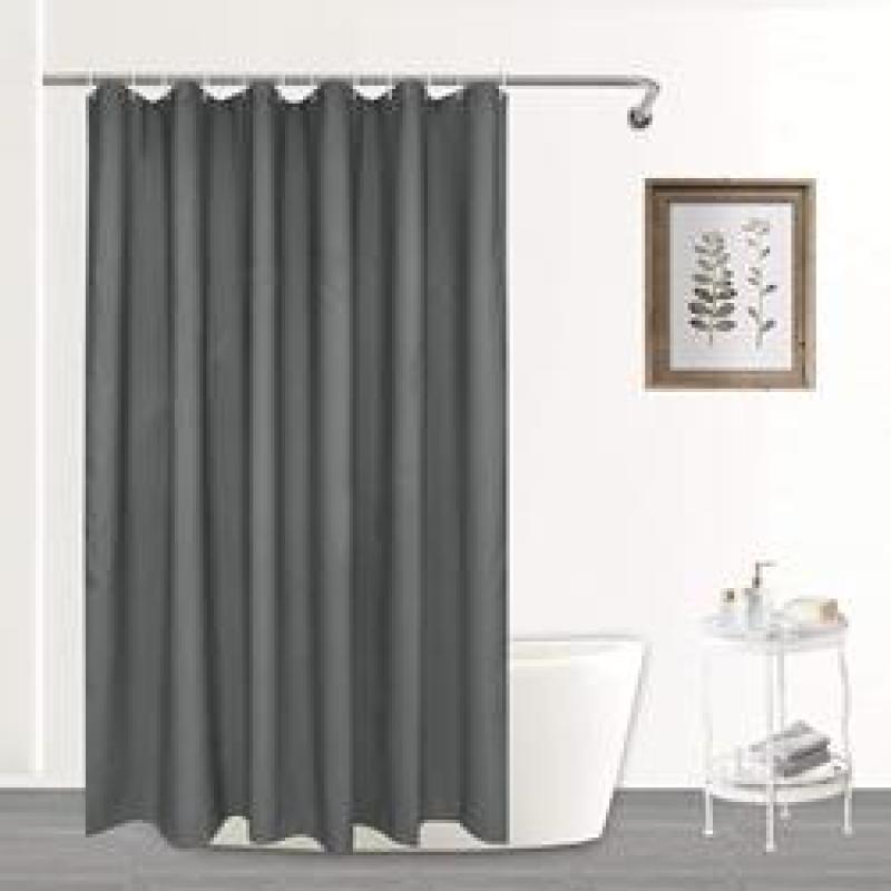 Custom Bathroom Waffle Shower Curtain, Polyester Waterproof Shower Curtains With Hooks/