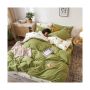 Bedset Bedding Set 100% Cotton Luxury, 4 Pcs Custom Print Comforter  Bedding Set For Adult/