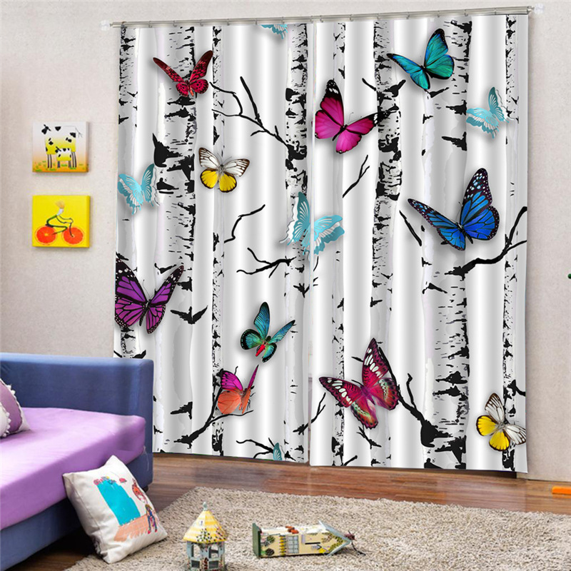 Amazon Top Seller 2021 Fabric Blackout Curtains Printed Landscape,Cheap Print  Plaid Curtain$