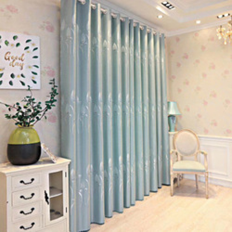 New Simple Style Shade Cloth Finished Curtain, Living Room Bedroom Tencel Jacquard Tulip Fashion Curtain /