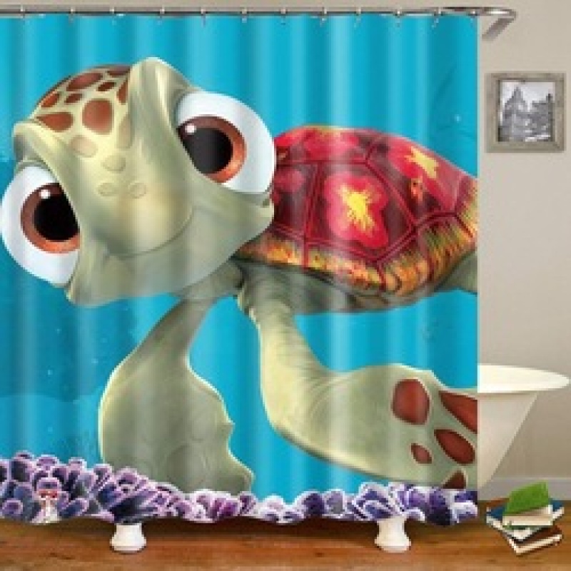 Wholesale Digital Printed Fabric Shower Curtain Set, 2019 Butterfly Shower Curtain/