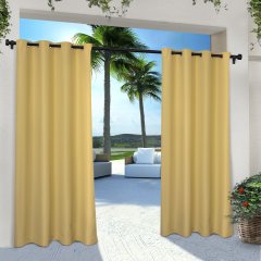 Solid block out the sun extra wide outdoor pvc curtain, easy to hang cream colors curtains outdoors /