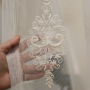 home product popular embroidered  used hotel drapes pinched pleat turkish sheer curtain fabric