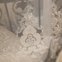 home product popular embroidered  used hotel drapes pinched pleat turkish sheer curtain fabric