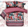 Wholesale Bedsheets 100% Cotton Bedding Comforter Sets, Red Rose Pattern Bedset Bedding Set/