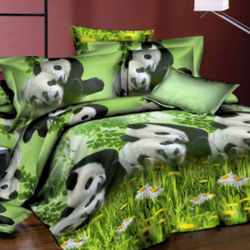 Wholesale Bedsheets 100% Cotton Bedding Comforter Sets, Red Rose Pattern Bedset Bedding Set/