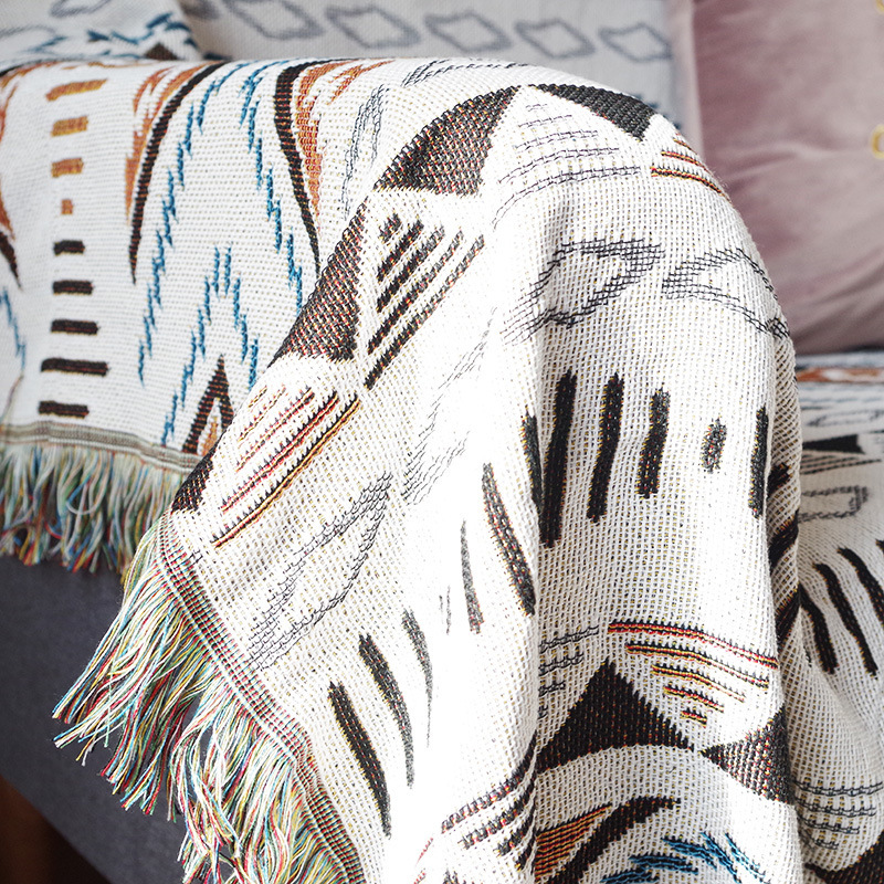 Geometric Home Slipcover Couch Cover Sofa, Universal Designs Fabric Sofa Cover Towels/