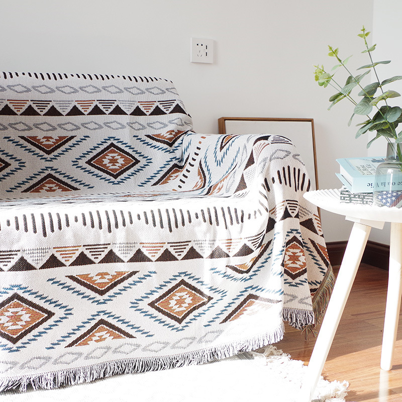 Geometric Home Slipcover Couch Cover Sofa, Universal Designs Fabric Sofa Cover Towels/