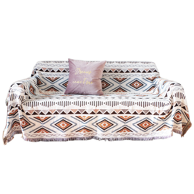Geometric Home Slipcover Couch Cover Sofa, Universal Designs Fabric Sofa Cover Towels/