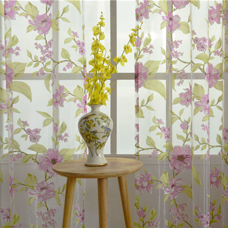 100 polyester sheer burnout curtain fabric