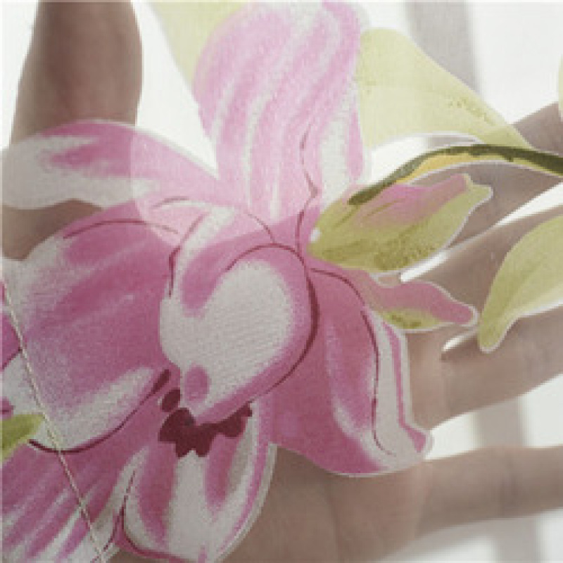 100 polyester sheer burnout curtain fabric
