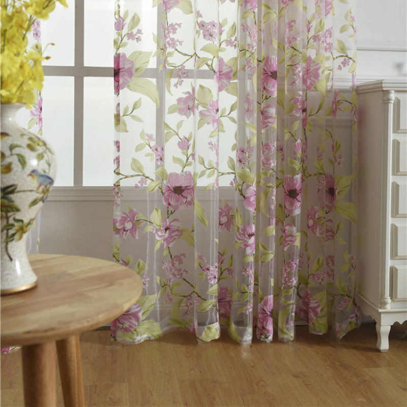 100 polyester sheer burnout curtain fabric