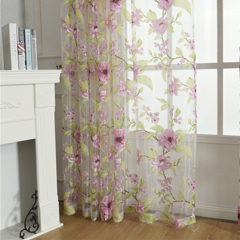 100 polyester sheer burnout curtain fabric