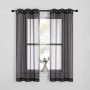 White Window Curtain For Kids Bedroom Kitchen,  European Style Custom Size Veil Sheer Voile Tulle Curtains/