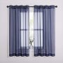 White Window Curtain For Kids Bedroom Kitchen,  European Style Custom Size Veil Sheer Voile Tulle Curtains/