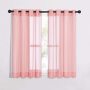 White Window Curtain For Kids Bedroom Kitchen,  European Style Custom Size Veil Sheer Voile Tulle Curtains/