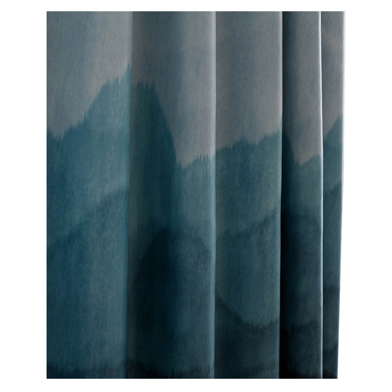 China Suppliers Color Gradient Printed New Fashion Curtain, Amazon Top Seller 2019 Amazon Fabric For Curtains And Draperys/
