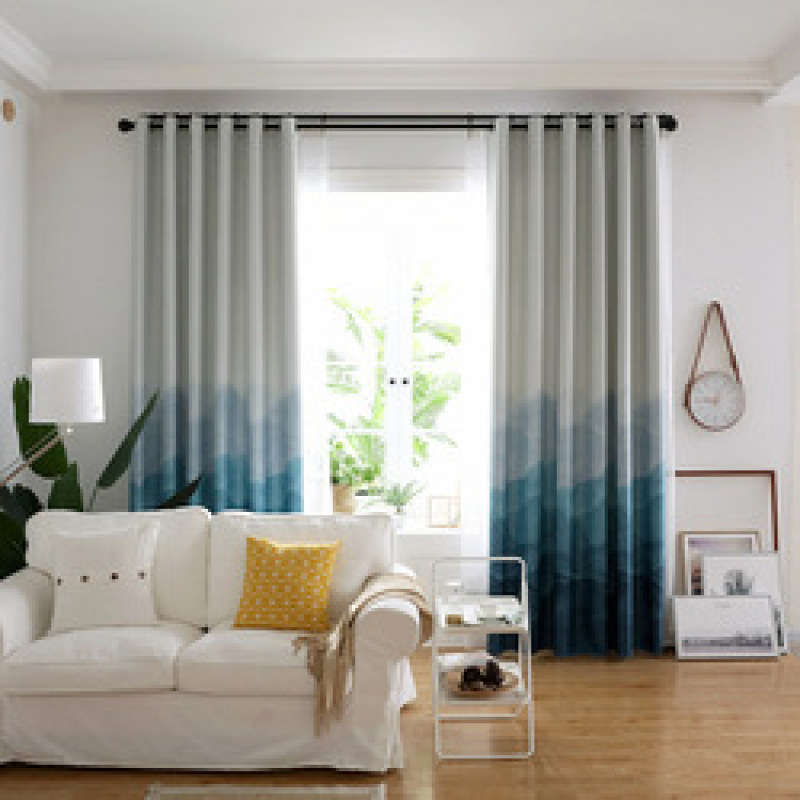 China Suppliers Color Gradient Printed New Fashion Curtain, Amazon Top Seller 2019 Amazon Fabric For Curtains And Draperys/