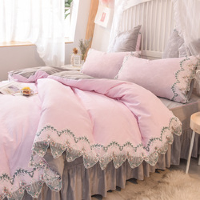 Designer Bed Sheet Set,4 Pcs Bed Sheet Set#