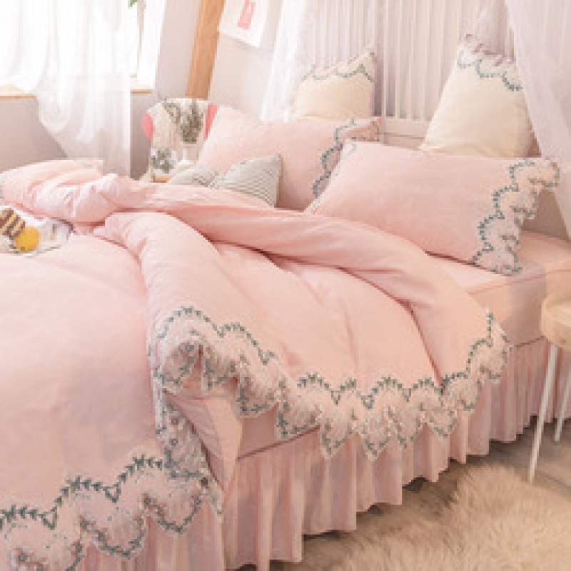Designer Bed Sheet Set,4 Pcs Bed Sheet Set#