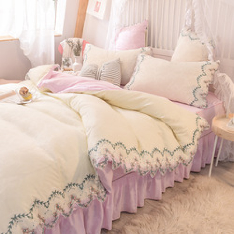 Designer Bed Sheet Set,4 Pcs Bed Sheet Set#