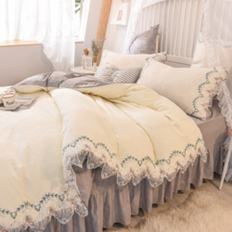 Designer Bed Sheet Set,4 Pcs Bed Sheet Set#