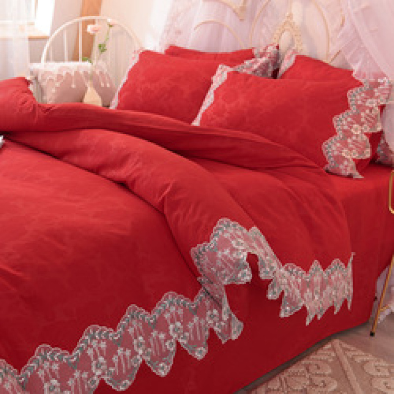 Designer Bed Sheet Set,4 Pcs Bed Sheet Set#