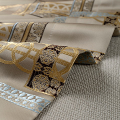 Wholesale Goods Satin Silk Polyest Fabric Cortinas Luxuosas Para Sala E Quarto,Contener Home Jacquard Thick Curtain#