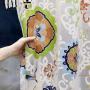American Retro Shower Curtain Waterproof Thickening, Mildew Bathroom Shower Curtain Batik Flowers And Birds
