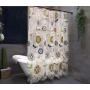 American Retro Shower Curtain Waterproof Thickening, Mildew Bathroom Shower Curtain Batik Flowers And Birds