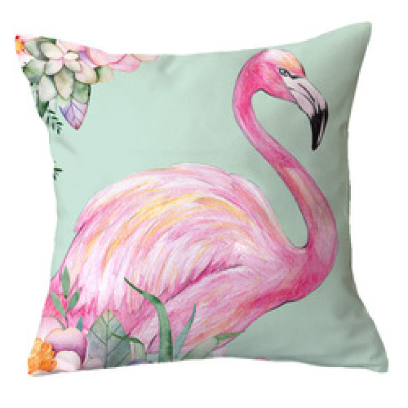 Ins Net Red Flamingo Pillow Car Sofa Waist Cushion Sleeve Customized,Funny Pillow Case Home Decor/