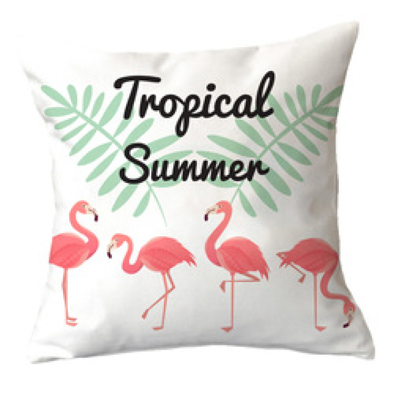 Ins Net Red Flamingo Pillow Car Sofa Waist Cushion Sleeve Customized,Funny Pillow Case Home Decor/