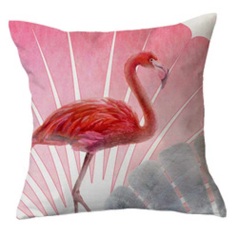 Ins Net Red Flamingo Pillow Car Sofa Waist Cushion Sleeve Customized,Funny Pillow Case Home Decor/