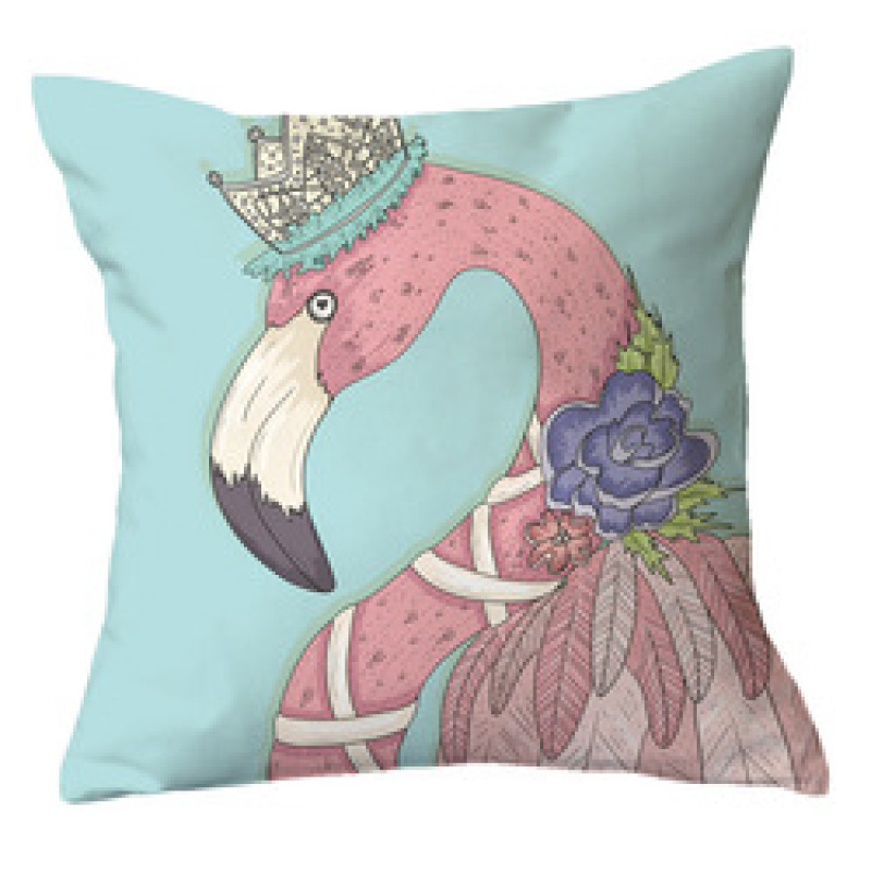 Ins Net Red Flamingo Pillow Car Sofa Waist Cushion Sleeve Customized,Funny Pillow Case Home Decor/