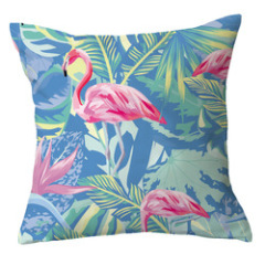 Ins Net Red Flamingo Pillow Car Sofa Waist Cushion Sleeve Customized,Funny Pillow Case Home Decor/