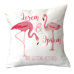 Ins Net Red Flamingo Pillow Car Sofa Waist Cushion Sleeve Customized,Funny Pillow Case Home Decor/