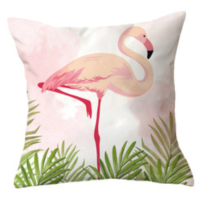 Ins Net Red Flamingo Pillow Car Sofa Waist Cushion Sleeve Customized,Funny Pillow Case Home Decor/
