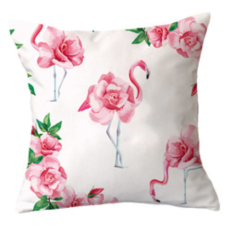 Ins Net Red Flamingo Pillow Car Sofa Waist Cushion Sleeve Customized,Funny Pillow Case Home Decor/