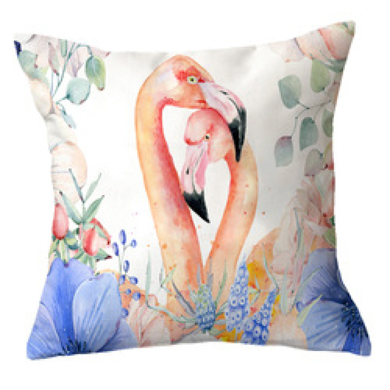 Ins Net Red Flamingo Pillow Car Sofa Waist Cushion Sleeve Customized,Funny Pillow Case Home Decor/