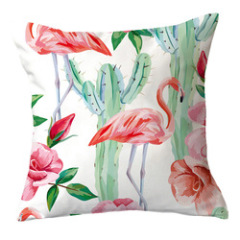 Ins Net Red Flamingo Pillow Car Sofa Waist Cushion Sleeve Customized,Funny Pillow Case Home Decor/