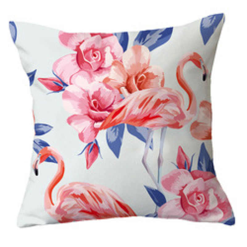 Ins Net Red Flamingo Pillow Car Sofa Waist Cushion Sleeve Customized,Funny Pillow Case Home Decor/