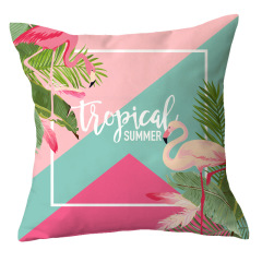 Ins Net Red Flamingo Pillow Car Sofa Waist Cushion Sleeve Customized,Funny Pillow Case Home Decor/