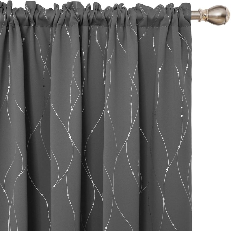 Simple bronzing curtain shading shade curtain fabric,Pure color blackout curtains for bedroom living room hotel/