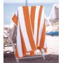 Striped beach towel, orange, 100% circular cotton large pool towel, soft fast drying swimming towel  /