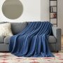 Cotton Waffle Towel Blanket for Bed Soft Throws For Kids Teens Lightweight Bedspread Back To School Teenager Rugs